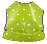 Cornish Daisy Green Polka Dot Pod Feeding Bib by Cornish Daisy