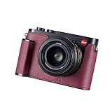 SIUTATDSH カメラハーフケース Leica Q3 Q 3 用 ビンテージメタル 本革 カメラ保護ケース スタイリッシュ ポータブル 耐衝撃