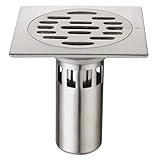 TRUSTMI MF2115BN ステンレス製正方形シャワー床排水口蓋 研磨仕上げ