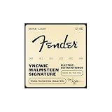 Fender フェンダー エレキギター弦 Yngwie Malmsteen Signature Electric Guitar Strings, Nickel-Plated Steel, Bullet End, Gauges .008-.046