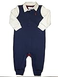 ラルフローレンの子供服　POLO　RALPHLAWREN　ベビーカバーオール　ロンパース　コットン１００％　男の子）９M(7５ｃｍ） [並行輸入品]