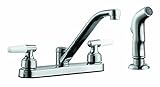 Design House 525535 Aberdeen Low Arch Kitchen Faucet with Sprayer, Polished Chrome [並行輸入品]