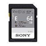 ソニー Eシリーズ SDXC UHS-II カード 64GB V30 CL10 U3 Max R270MB/S W70MB/S (SF-E64/T1)