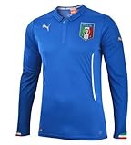 PumaメンズItaliaイタリアホームレプリカL / Sチームパワーブルージャージー( 2 x l )
