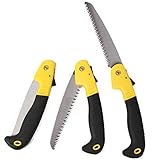 amzmonnsuta 果樹剪定折りたたみのこぎり　万能目 　マンガン鋼 替刃式折込鋸 ガーデニング・庭・剪定・キャンプ用