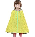GuDeKe子供 キッズ こども 安全　薄い　オシャレ レインコート ポンチョ かわいい レインウェア ベビー用 レイングッズ(イエロー2.1.1)