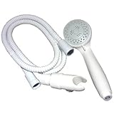 LASCO 08 – 5151 Serenity Hand Held単機能シャワーヘッド、ホワイト仕上げ