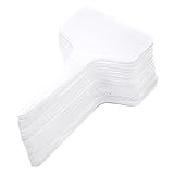 Lovoski 全５色 園芸用 プラスチック製　ガーデニングラベル　ラベル　 Y型 ラベル 全5色 10cm 　約100枚入　 - ホワイト