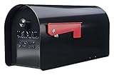 Gibraltar Tuff Body Large Capacity Galvanized Steel Black, Post-Mount Mailbox, TB1B0000 [並行輸入品]