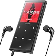 Victure Bluetooth4.1アップデート MP3プレーヤー 光るタッチボタン スピーカー内臓 FMラジオ HIFI超高音質 デジタルオーディオプレーヤー 16GB内蔵容量 最大128GBまで拡張可能 歩数計 