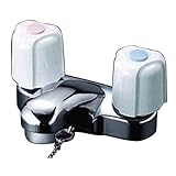 KVK 2ハンドル混合栓ゴム栓付 KM66G