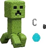 Mattel マインクラフト アクションフィギュア & アクセサリーセット 4インチ クリーパー ポーズ可能 キャラクター コレクター収集品 マインクラフト映画にインスパイアされた
