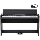KORG(コルグ) 電子ピアノ LP-380U 88鍵盤/日本製/温かみを感じる木製/純正ヘッドフォンとペダルが付属 ブラック LP-380-BK U