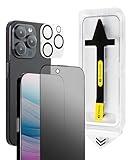 プレミアム ガラスフィルム iPhone 17 Pro 覗き見防止 保護フィルム + カメラフィルム セット ガイド枠付き 簡単貼り付け 日本メーカー