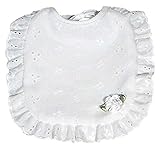 Raindrops Eyelet Girl Bib, White Bud by Raindrops [並行輸入品]