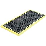 緑十字 セーフステップマット 黒/黄 710×1010mm 合成ゴム 296020