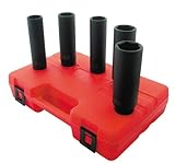 Sunex 2845 1/2-Inch Drive Extra Deep SAE Impact Socket Set, 5-Piece [並行輸入品]