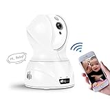 EC Technology　ベビーモニター ワイヤレス　720P 100万画素　暗視撮影・マイク内蔵通信可能 動体検知 アラーム機能　ペット/子供見守り　日本育児