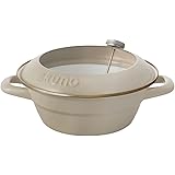 BRUNO ブルーノ ホーロー ih対応 直火対応 ガス火対応 富士ホーロー コラボ キャンプ アウトドア 容器 琺瑯 天ぷら鍋 20cm 温度計 唐揚げ 揚げ物 グレージュ BHK283-GRG