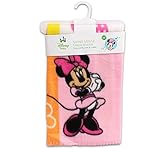 Disney Minnie Mouse Fleece Printed Baby Blanket, Pink by Disney