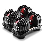 ダンベル 可変式 24kg/40kg 2個セット2.5~24kg/5~40kg 15/17段階調節 アジャスタブルダンベル 筋トレ クイックダンベル 5秒で重量調整 ダイヤルクリスマス プレゼント ギフト 001 (24/赤)