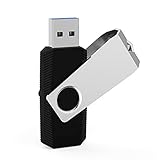64 GBフラッシュドライブ、Aiibe USBフラッシュドライブサムドライブ64 GBメモリースティックZipドライブスイベルデザインペンドライブ折りたたみ式ストレージジャンプドライブ64 G USB 2.0黒