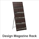 木製のマガジンラック 折りたたみ式で収納に便利 ウッドマガジンラック 5段ワイド
