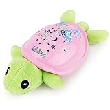 ベビー　おもちゃ　カメ　赤ちゃんおもちゃ　音楽付き　ひかり　星　可愛い (ピンク)