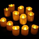 LED Tea Light Candles 12 PCS LED Candle Lights for Christmas Thanksgiving Halloween Party Wedding Fe
