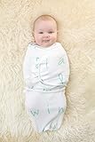 100% Organic Cotton Simple Swaddles in Twinkle, (0-3M) by Lollipop and Lullaby