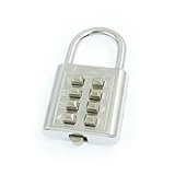 uxcell コンビネーションパスワードロック シルバートンメタル製　4デジタル　クローゼットドア　引き出しドアロック