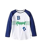 [ステラマッカートニー] Stella McCartney Kids ボーイズ Max B Happy Raglan Mesh T-Shirt (Toddler/Little Kids/Big Kid