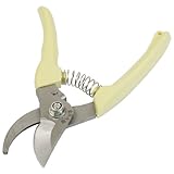 uxcell はさみ　ガラスカット　カーボン鉄　プラスチック製　オフホワイト　植物用　花園ツール