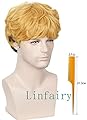 Linfairy カーリー スプレ ウィッグ + 櫛高品質 耐熱ウイッグ かつら コスチューム 変装仮装用ウィッグ 専用ネット無料送り