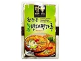 緑豆チジミの粉 (ノッドビンデトックカル) 400g ★韓国食材*ホットク材料★韓国屋台の名物海鮮チヂミ/手作り/韓国チヂミ粉/おやつ