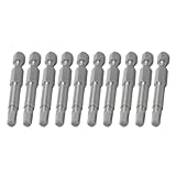 uxcell マグネチック4mmチップ6.3mmシャンク直径六角ビット10 個入