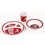 NCAAアラバマCrimson Tide Kid 'sディッシュセット3点セット