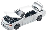 POP RACE 1/64 ニッサン GT-R R32 - CRYSTAL WHITE 完成品