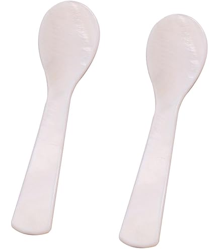 Amazon.co.jp: NUOLUX 6個シェルデザインのキャビアスプーン デザート