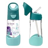 b.box(ビーボックス) ストロー付ドリンクボトル 軽くて丈夫 割れにくい トライタン素材 ワンプッシュ式 食洗器対応 【b.box正規品】 【トライタンドリンクボトル】 (ライラックポップ, 450ml)
