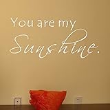 Pop Decors WL-0068-Vb Inspirational Quote Wall Decal, You are My Sunshine [並行輸入品]