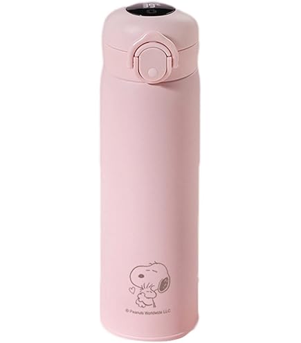 Amazon.co.jp: PEANUTS 温度センサー付きステンレスボトル