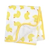Carter's Plush Valboa with Microplush Blanket, Yellow Ducks/White by Carter's
