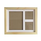 WINOMO ベビーフレーム 写真立て 手足形フレーム ベビーフレーム記念品 出産祝い 木製