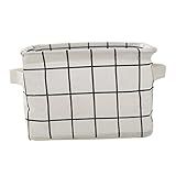 monkeyjack折りたたみ式格子柄ストレージバスケット/ランドリーHamper / Sundriesバケット/玩具ストレージビン 20x16x15cm 2a283b79fa22dafa821b84