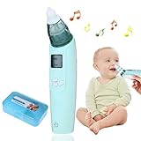 赤ちゃん鼻吸入器電気鼻クリーナー、3ギア調整サクションレベル、2Pcs再利用可能なシリコーンチップ1から36ヶ月の幼児,A