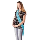 Mother to BeカラフルサテンサッシのベビーシャワーFuture Hearts Expecting Momアクセサリーや装飾ギフトbyスーパーZコンセント 33" x 4" ブルー SZ232