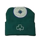 Irishベビーキャップソフトコットンブレンド新生児グリーンシャムロック
