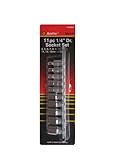 AMPRO T45003 11 Piece 1/4-Inch Drive 6 Point Socket Set by AmPro