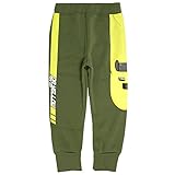 スウェット パンツ 男の子 キッズ あったか裏起毛 長ズボン 新幹線 ドクターイエロー カーキ-D 100cm